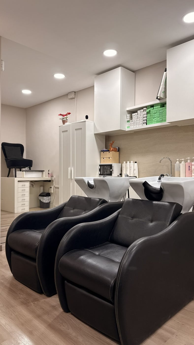 Zona de peluquería de Victoria Salón