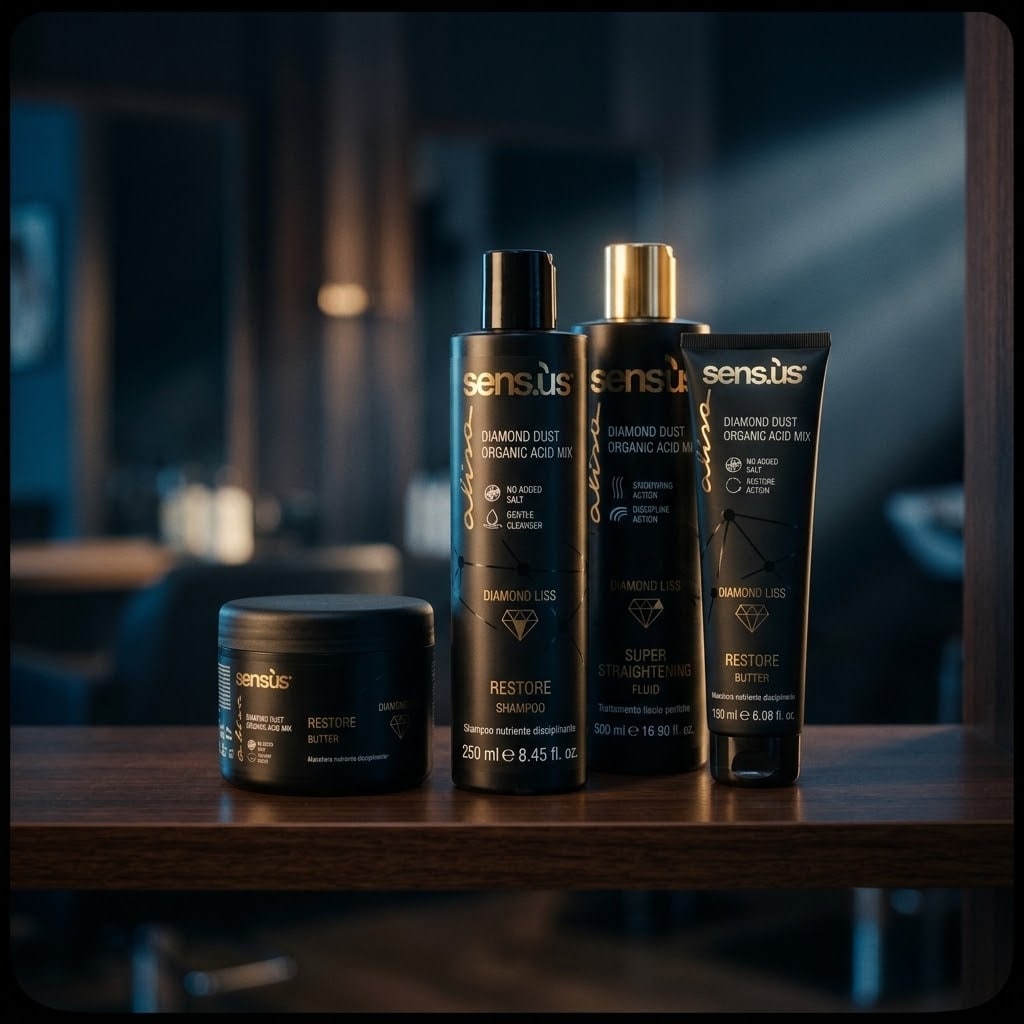 Sens.us Diamond Liss — Pack Shampoo + Fluid + Restore Butter